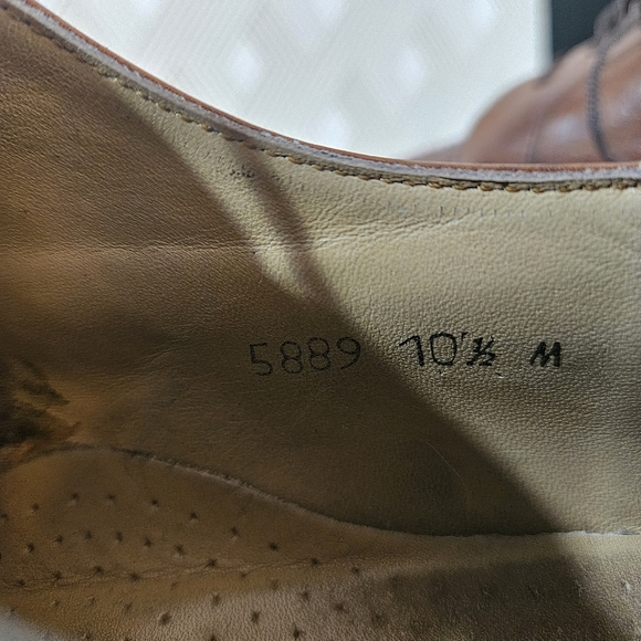 Saks Fifth Ave S5A Woven Leather Lace Up Oxford Dress Up Shoes Size 10.5 M 5889 - Picture 7 of 11